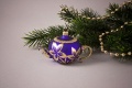 Christbaumschmuck kleines Teek&auml;nnchen in runder Form