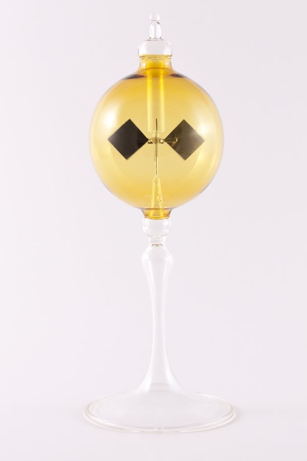 gelbe Lichtmühle Radiometer stehend 6cm transparent