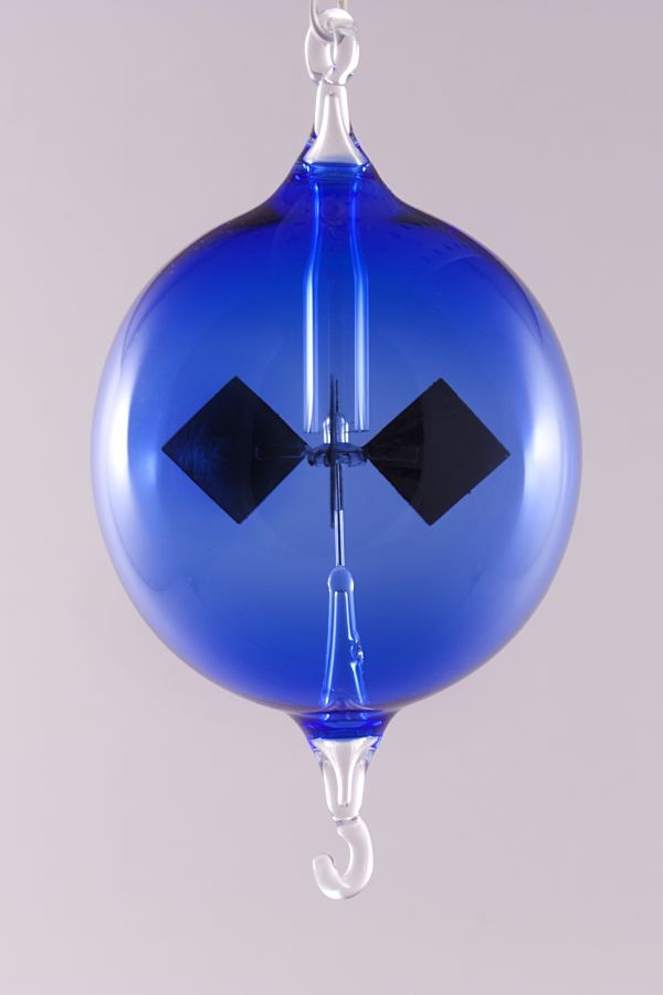 Lichtmühle Radiometer hängend 6 cm blau