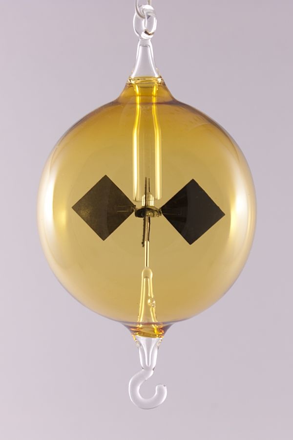 Lichtmühle Radiometer hängend 6 cm gelb