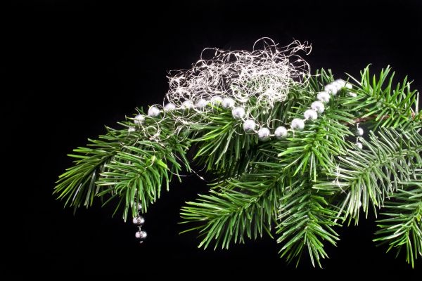 Christbaumschmuck Engelshaar / Lametta silber 15g