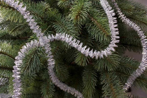 Spirale für den Weihnachtsbaum silber 3m x 15mm