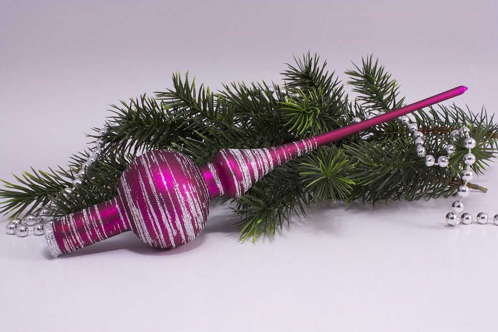 Baumschmuck Christbaumspitze magenta