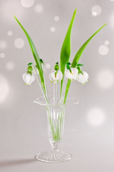 Bowlespieße Glas 10-teiliges Set Märzenbecher gerades Blatt