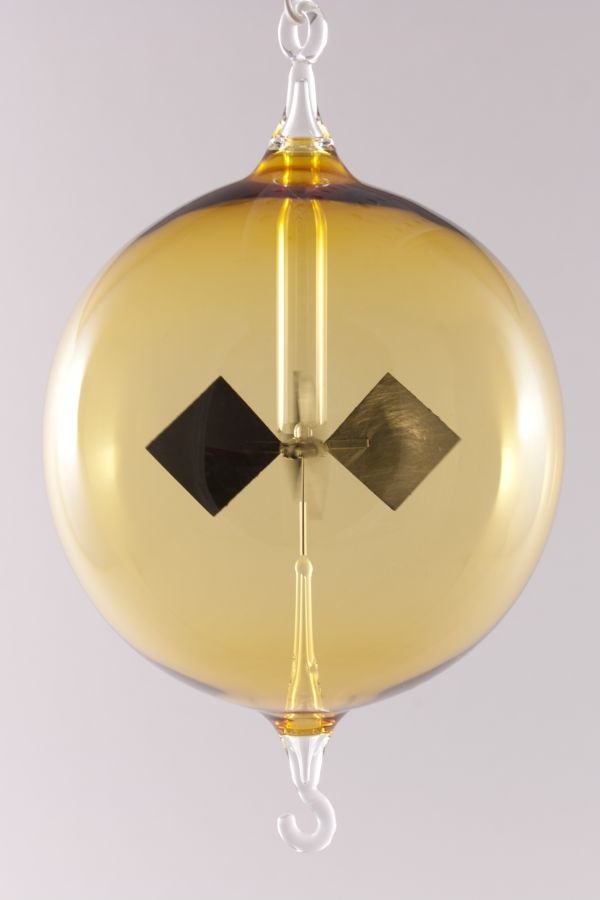 Lichtmühle Radiometer hängend 8 cm gelb