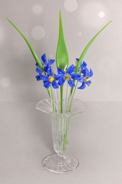 Bowlespieße Blaustern 10-teiliges Set gerades Blatt