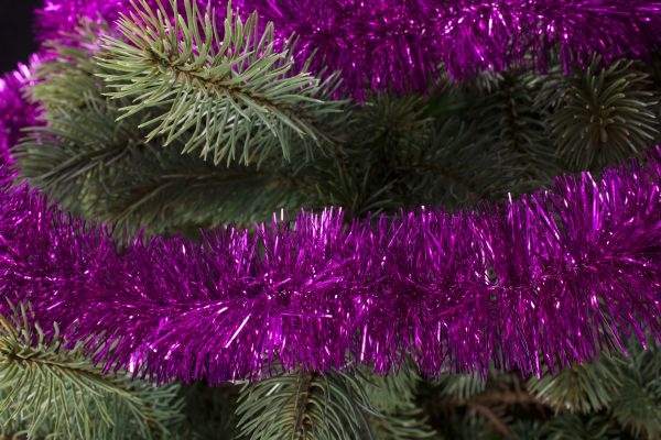 Girlande für den Weihnachtsbaum magenta 50mm x 3m