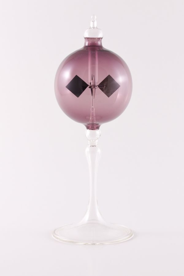 violette Lichtmühle Radiometer stehend 8cm transparent