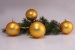 4 Weihnachtskugeln 8cm Gold matt uni