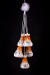 Glockengehänge Winterlandschaft beleuchtet orange 5tlg.