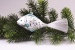 1 Fisch Eisweiß türkis 12 cm x 4,5 cm