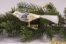 1 Vogel Champagner matt blau