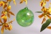 Glaskugel 10cm in Seifenblasenoptik klar grün
